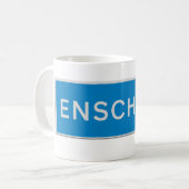 Verkehrsschild Enschede Kaffeetasse (Vorderseite Links)