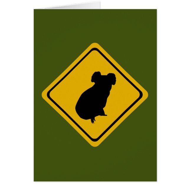 Verkehrsschild Koala (Vorne)