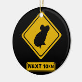 Verkehrsschild Koala Keramikornament (Links)