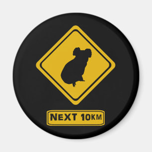 Verkehrsschild Koala Magnet