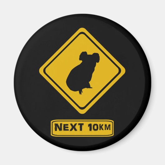 Verkehrsschild Koala Magnet (Vorne)