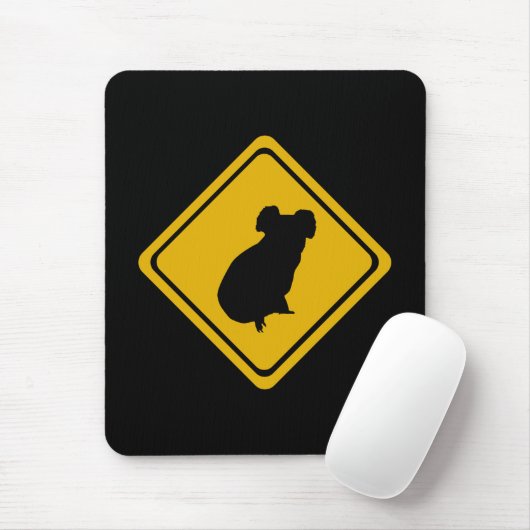 Verkehrsschild Koala Mousepad (Mit Mouse)