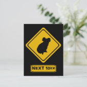 Verkehrsschild Koala Postkarte (Stehend Vorderseite)