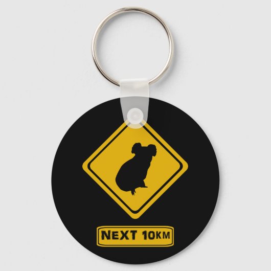 Verkehrsschild Koala Schlüsselanhänger (Vorderseite)