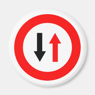 Verkehrsschild-Produkte u. Entwürfe! Magnet