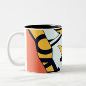 Verkehrsschild-Tasse Zweifarbige Tasse (Links)