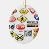 Verkehrsschild- und Ampelentwurf Keramikornament (Rechts)