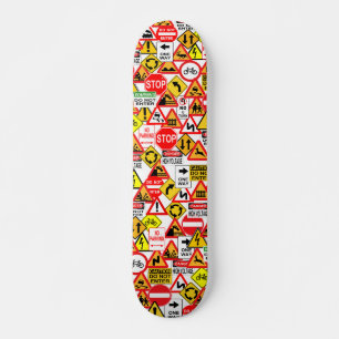 Verkehrsschilder Skateboard
