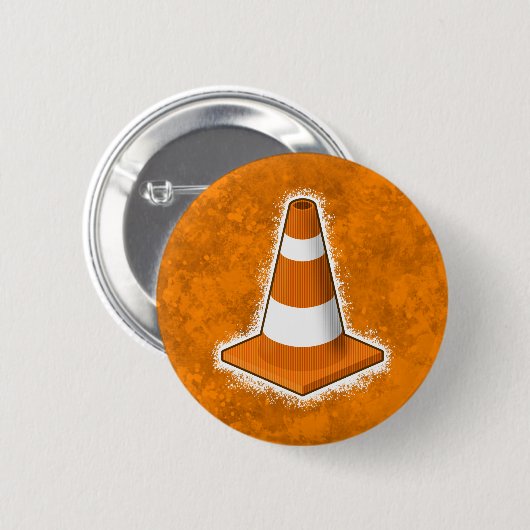 Verkehrssicherheits-Kegel-Spritzer Button (Vorne & Hinten)