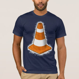 Verkehrssicherheits-Kegel-Spritzer-T - Shirt
