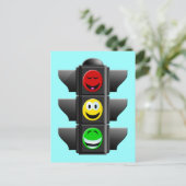 VERKEHRSSIGNAL POSTKARTE (Stehend Vorderseite)