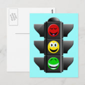 VERKEHRSSIGNAL POSTKARTE (Vorne/Hinten)
