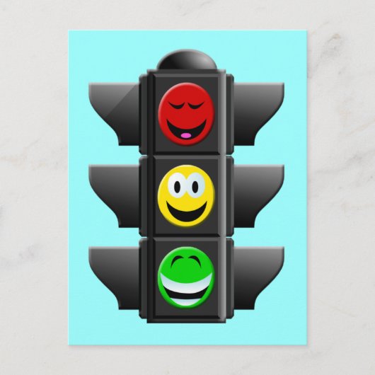 VERKEHRSSIGNAL POSTKARTE (Vorderseite)