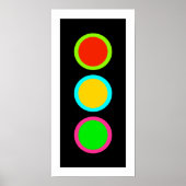 Verkehrssignal Stopp-Caution-Go Mod Stopp Light Fu Poster (Vorne)