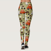 Verkehrssignale und Personenkraftwagen Leggings (Rückseite)