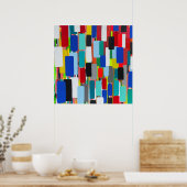 Verkehrsstau 24 x 24 Poster (Küche)