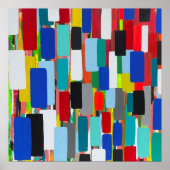 Verkehrsstau 24 x 24 Poster (Vorne)