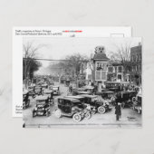 Verkehrsstaus abbauen postkarte (Vorne/Hinten)