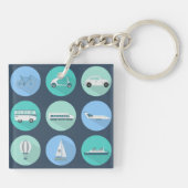 Verkehrssymbole Fahrzeuge Schlüsselanhänger (Rückseite)