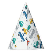 Verkehrsthema Geburtstag Partyhütchen (Rückseite)