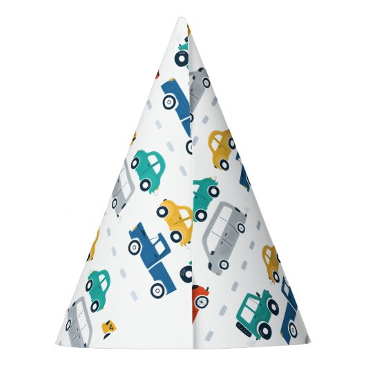 Verkehrsthema Geburtstag Partyhütchen (Rückseite)