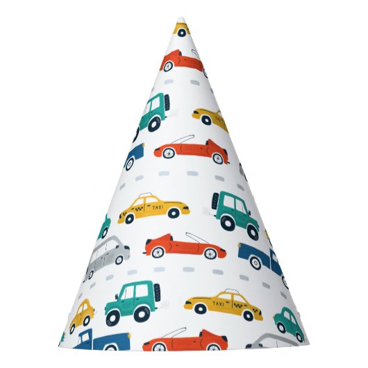 Verkehrsthema Geburtstag Partyhütchen (Vorderseite)