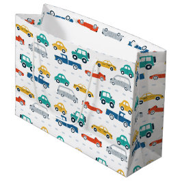 Verkehrsthema Geburtstagswrapping Papier Große Geschenktüte