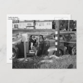 Verkehrsunfall, Los Angeles, 1951 Vintag Postkarte (Vorne/Hinten)