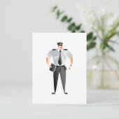 Verkehrswarte Postkarte (Stehend Vorderseite)