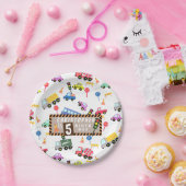 Verkehrsweißbuch-Teller Pappteller (Party)