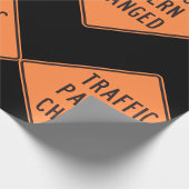 Verkehrszeichen geändert geschenkpapier