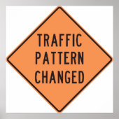 Verkehrszeichen geändert poster (Vorne)