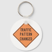 Verkehrszeichen geändert schlüsselanhänger (Vorderseite)