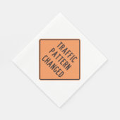 Verkehrszeichen geändert serviette (Ecke)