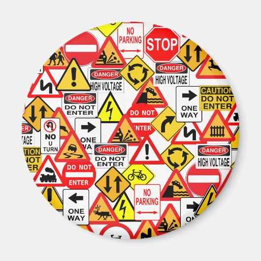 Verkehrszeichen-Magnet Magnet (Vorne)