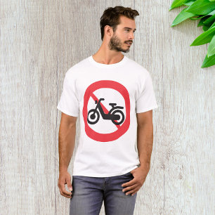 Verkehrszeichen "Motorräder verboten" T-Shirt