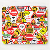 Verkehrszeichen Mousepad (Vorne)
