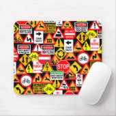 Verkehrszeichen Mousepad (Mit Mouse)