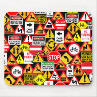Verkehrszeichen Mousepad