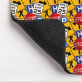 Verkehrszeichen Mousepad (Ecke)