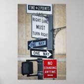 Verkehrszeichen Poster (Vorne)