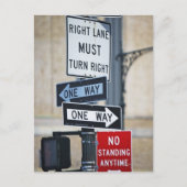 Verkehrszeichen Postkarte (Vorderseite)