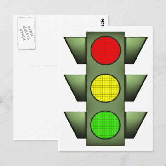 Verkehrszeichen Postkarte (Vorne/Hinten)