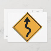 Verkehrszeichen Postkarte (Vorne/Hinten)