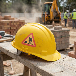 Verkehrszeichen Quadratischer Aufkleber