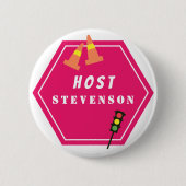 Verkehrszeichen Red Name Button (Vorderseite)