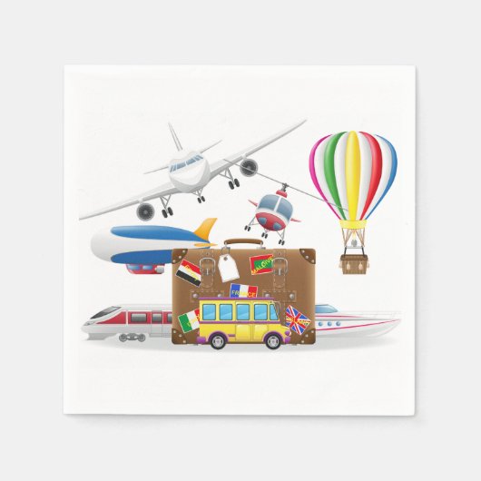 Verkehrszeichen Serviette (Vorderseite)