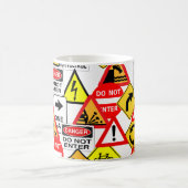 Verkehrszeichen-Tasse - wählen Sie Art u. Farbe Kaffeetasse (Mittel)