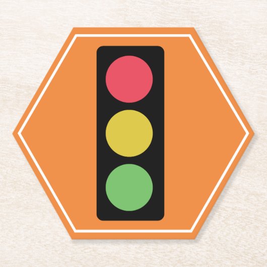 Verkehrszeichen Untersetzer (Vorderseite)