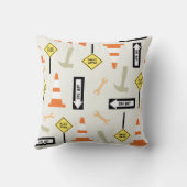 Verkehrszeichen-Wohngestaltung Kissen (Rückseite)